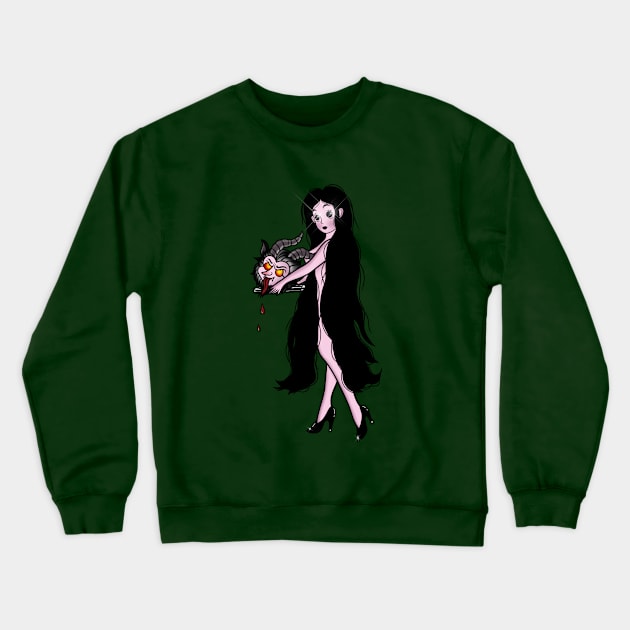 Time witch Crewneck Sweatshirt by Evgenia